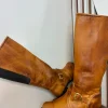Bota Feminina Angoneze em Couro Escovado Claro