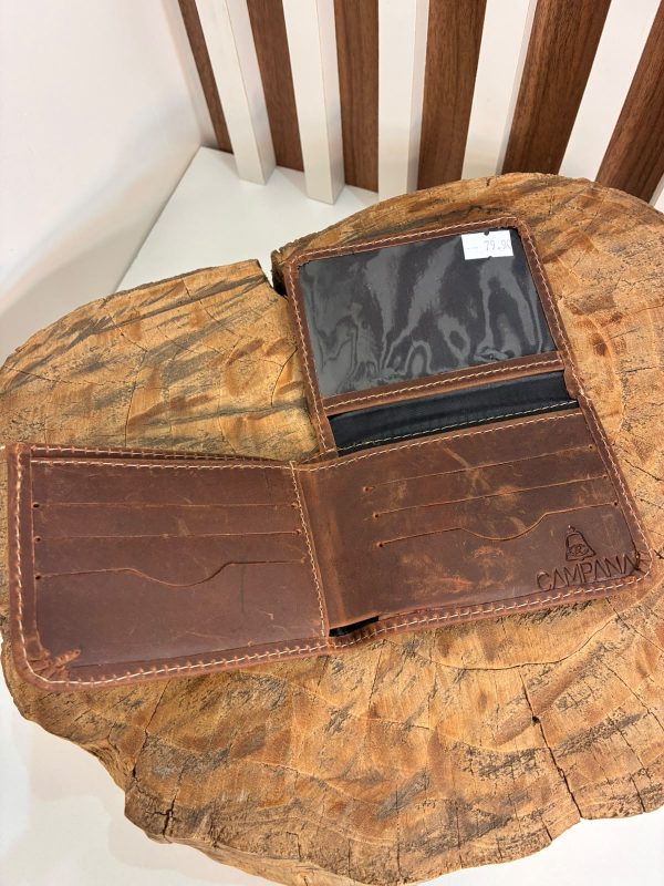 Carteira Masculina Campana em Couro Graxo